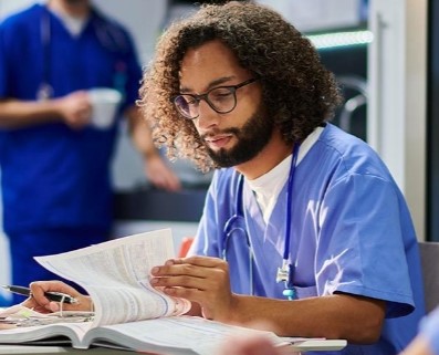 An image of Nursing student.